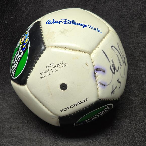 Walt Disney World Athletics Mini Soccer Ball Autographed Collectible - Picture 7 of 8